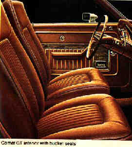 Comet GT interior - 1974