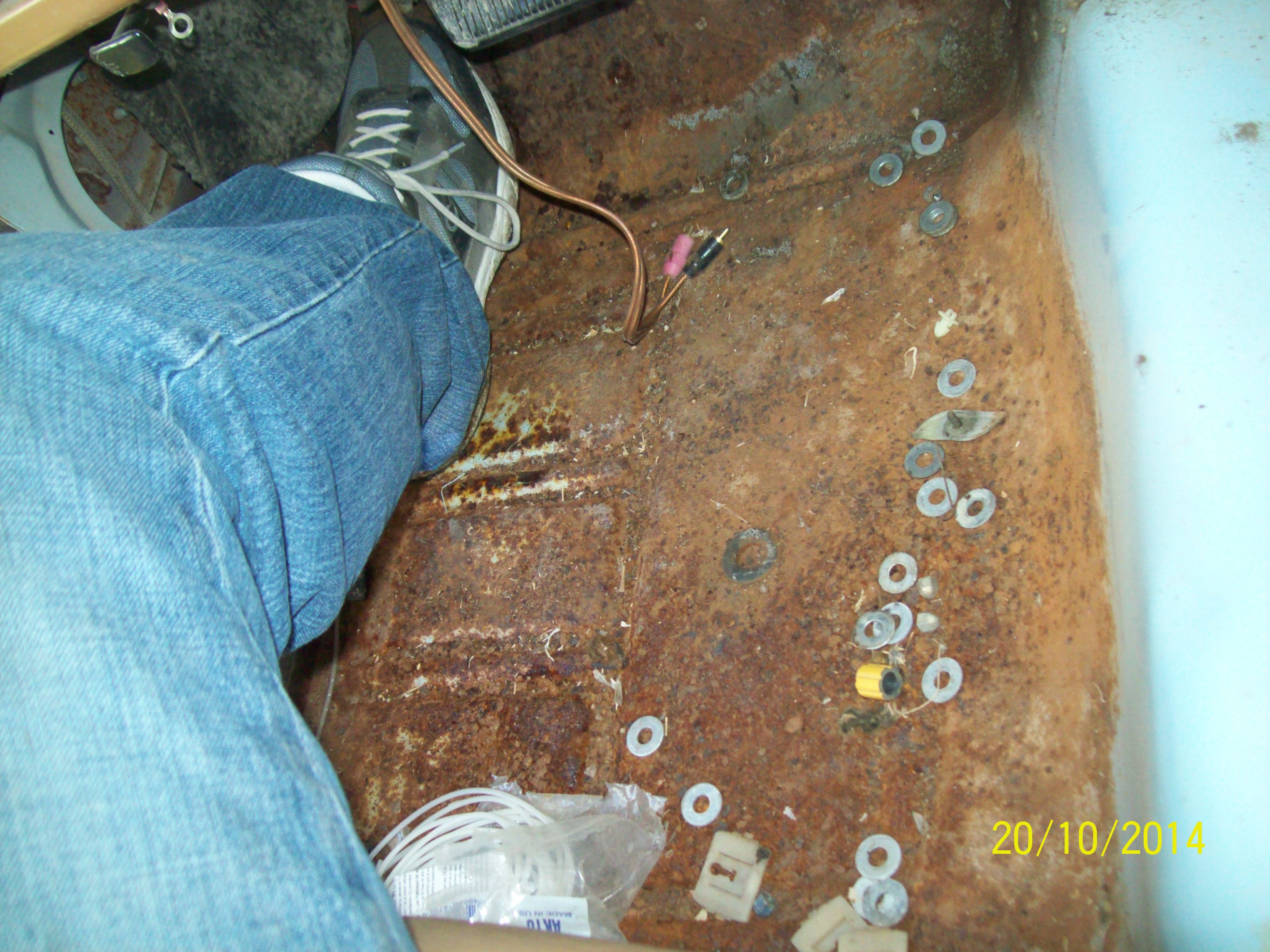 d side front pan rust