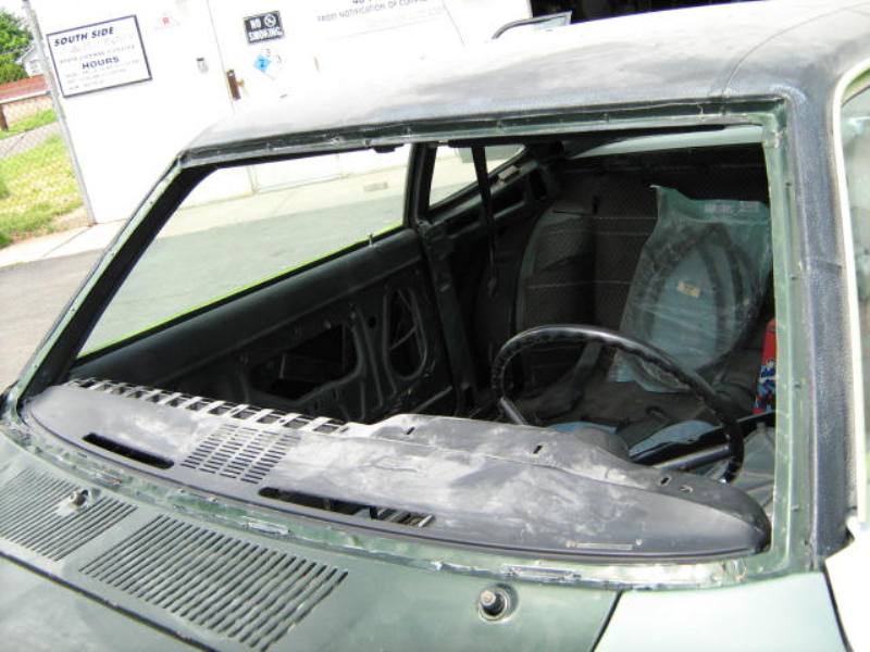 Windshield Post Cleaned, No Rust!