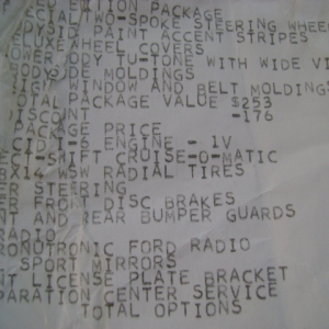 1977 Maverick Window Sticker