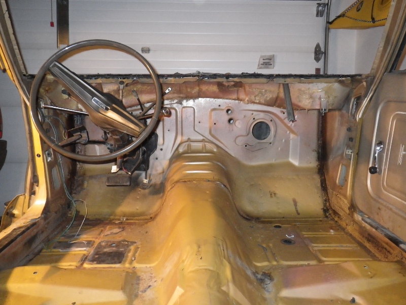 Only The Column And Parking Brake Left.